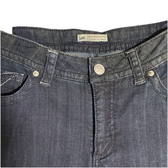 Lee Horizon Women’s Dark Wash Slender Secret Barely Bootcut Denim Jeans 16M NWT - Picture 2 of 11